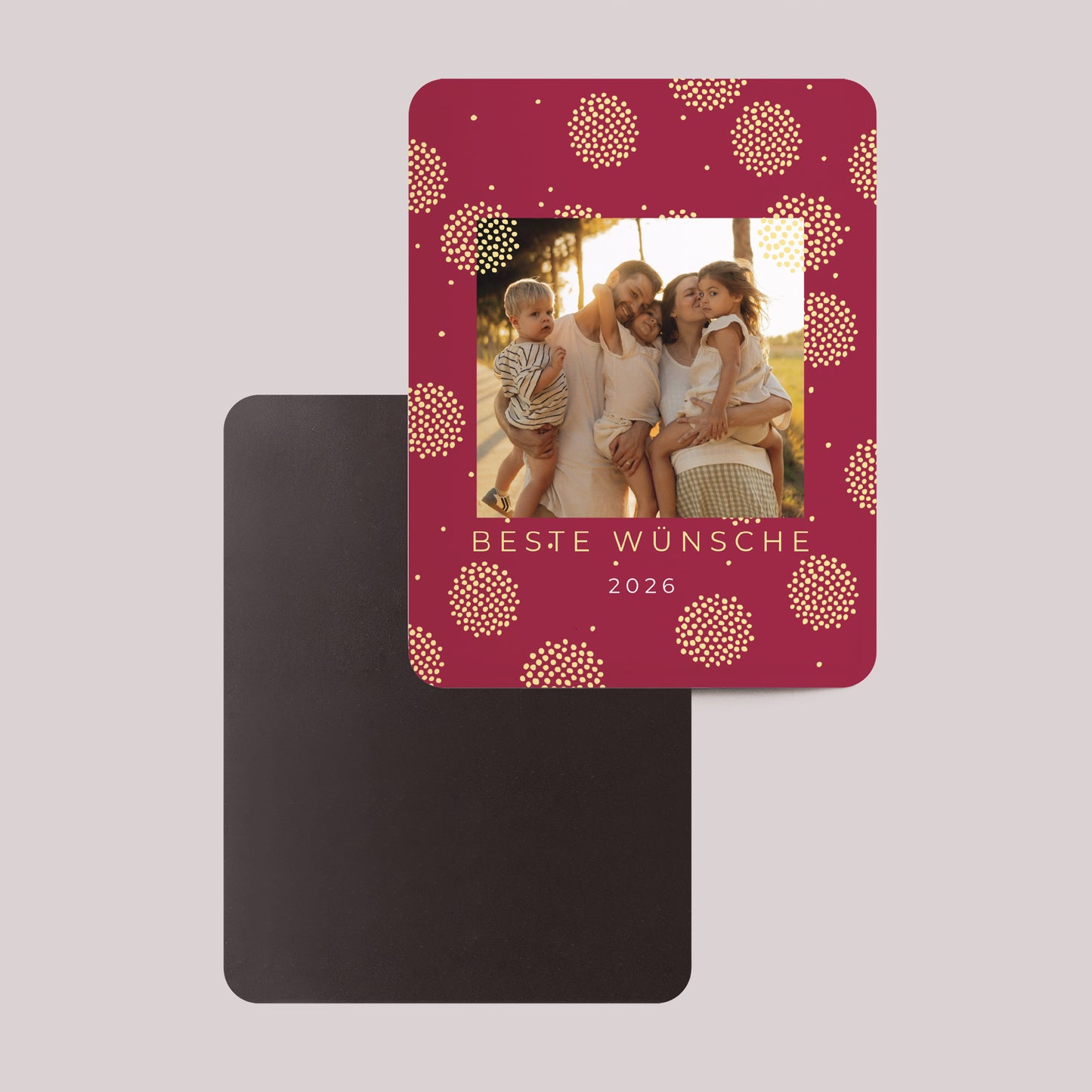 Weihnachtskarte Weihnachten Set von 8, magnetisch, rechteckig mit abgerundeten Ecken Der Wintersonnenwende foto N° 2