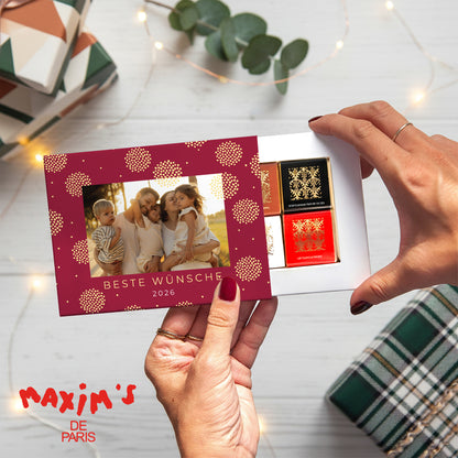 Personalisierte Schokoladenbox Weihnachten 6 Schokoladen Der Wintersonnenwende foto N° 1