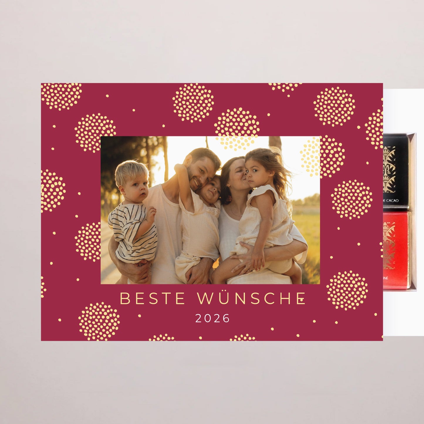 Personalisierte Schokoladenbox Weihnachten 6 Schokoladen Der Wintersonnenwende foto N° 2