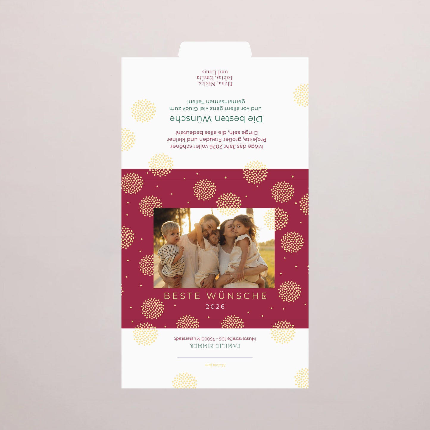 Personalisierte Schokoladenbox Weihnachten 6 Schokoladen Der Wintersonnenwende foto N° 3