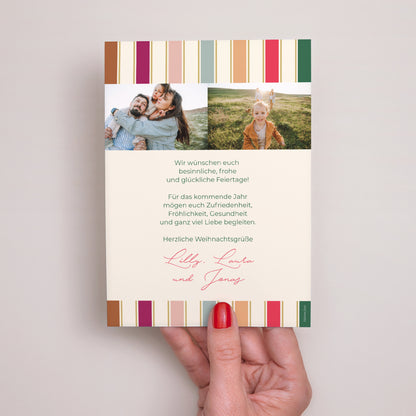 Weihnachtskarte Weihnachten Weihnachtsbänder foto N° 3