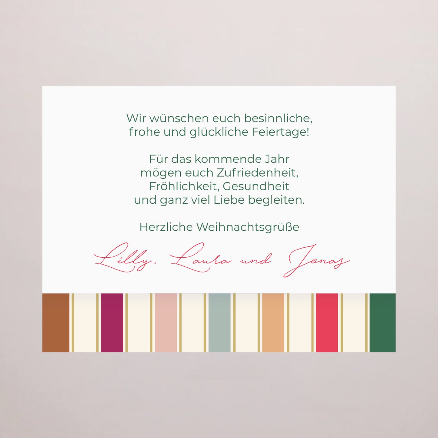 Personalisierte Schokoladenbox Weihnachten 6 Schokoladen Weihnachtsbänder foto N° 4