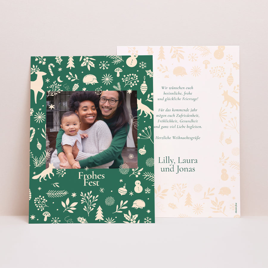 Weihnachtskarte Weihnachten foto