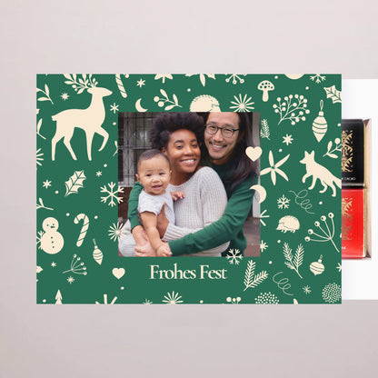 Personalisierte Schokoladenbox Weihnachten 6 Schokoladen foto N° 2