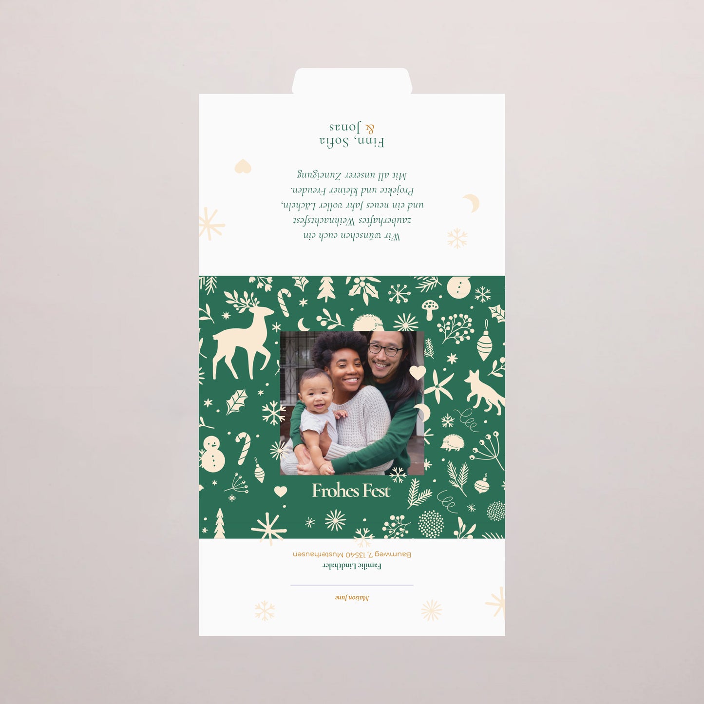 Personalisierte Schokoladenbox Weihnachten 6 Schokoladen foto N° 3