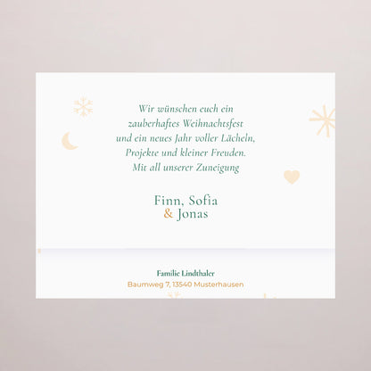 Personalisierte Schokoladenbox Weihnachten 6 Schokoladen foto N° 4