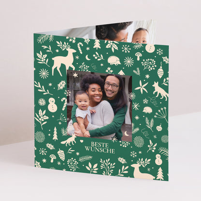 Weihnachtskarte Weihnachten Doppelflügelfenster foto N° 1