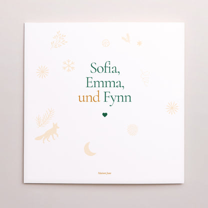 Weihnachtskarte Weihnachten Doppelflügelfenster foto N° 3