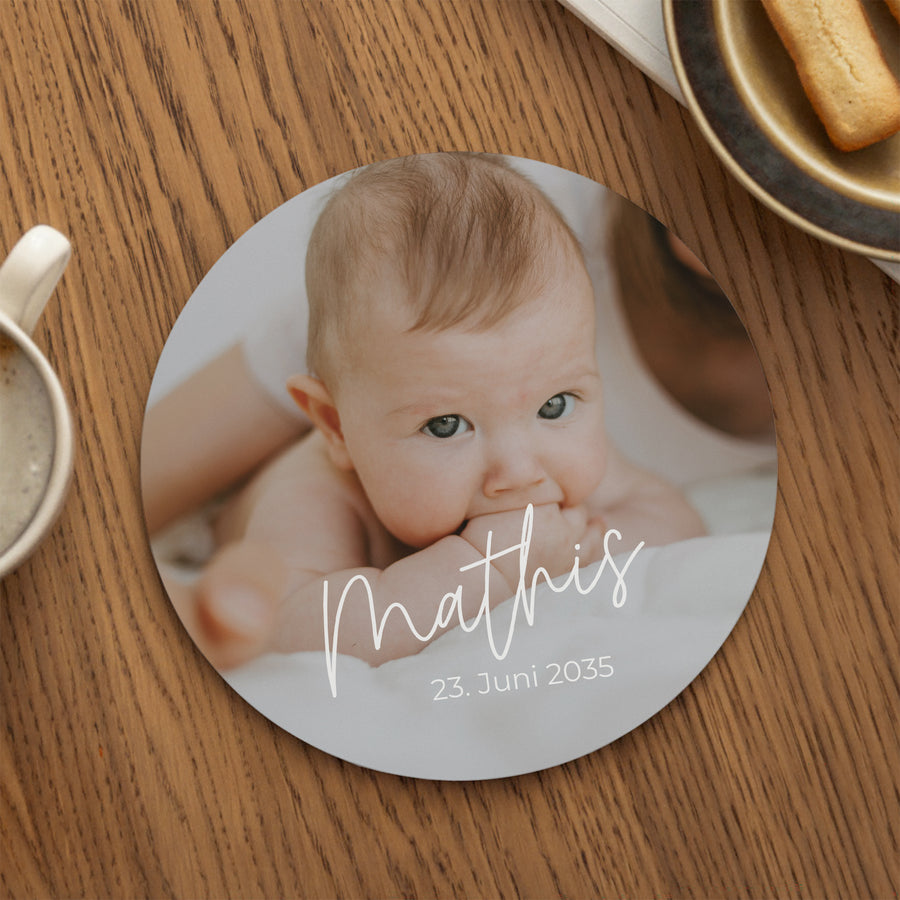 Mousepad Objekte Rund Meine kleine Welt foto