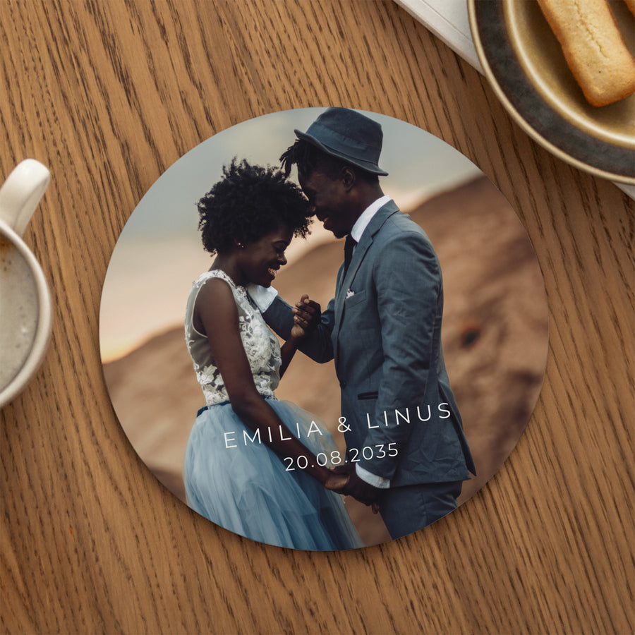 Mousepad Objekte Rund Der Glücksfaden foto