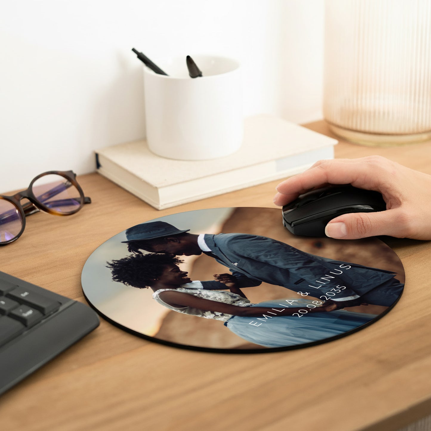 Mousepad Objekte Rund Der Glücksfaden foto N° 2