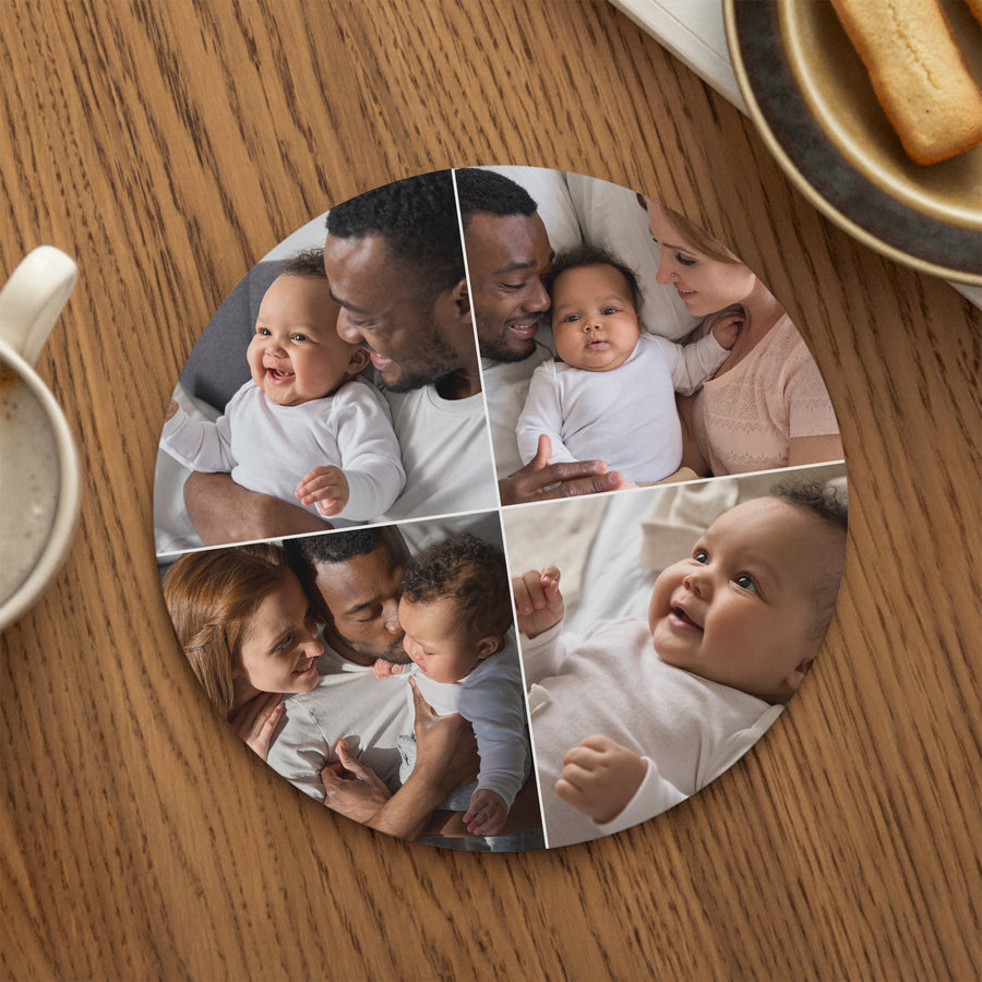Mousepad Objekte Rund Die Kunst des Zusammenseins foto