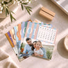 Kalender Weihnachten auf Holzsockel Saisonale Streifen foto N° 2
