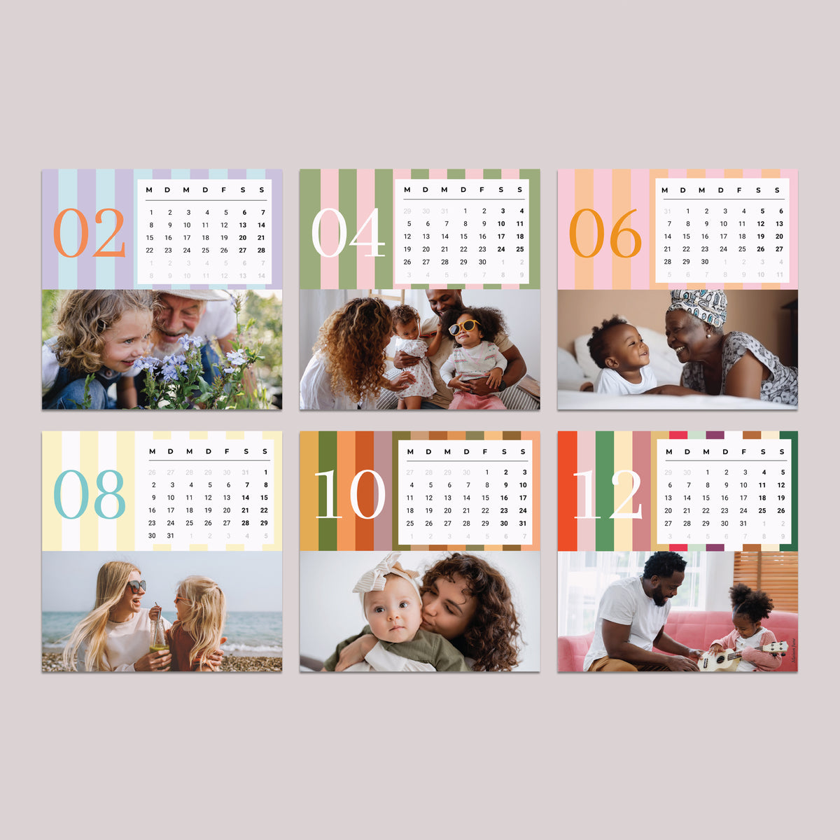 Kalender Weihnachten auf Holzsockel Saisonale Streifen foto N° 4