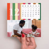 Kalender Weihnachten auf Holzsockel Saisonale Streifen foto N° 5
