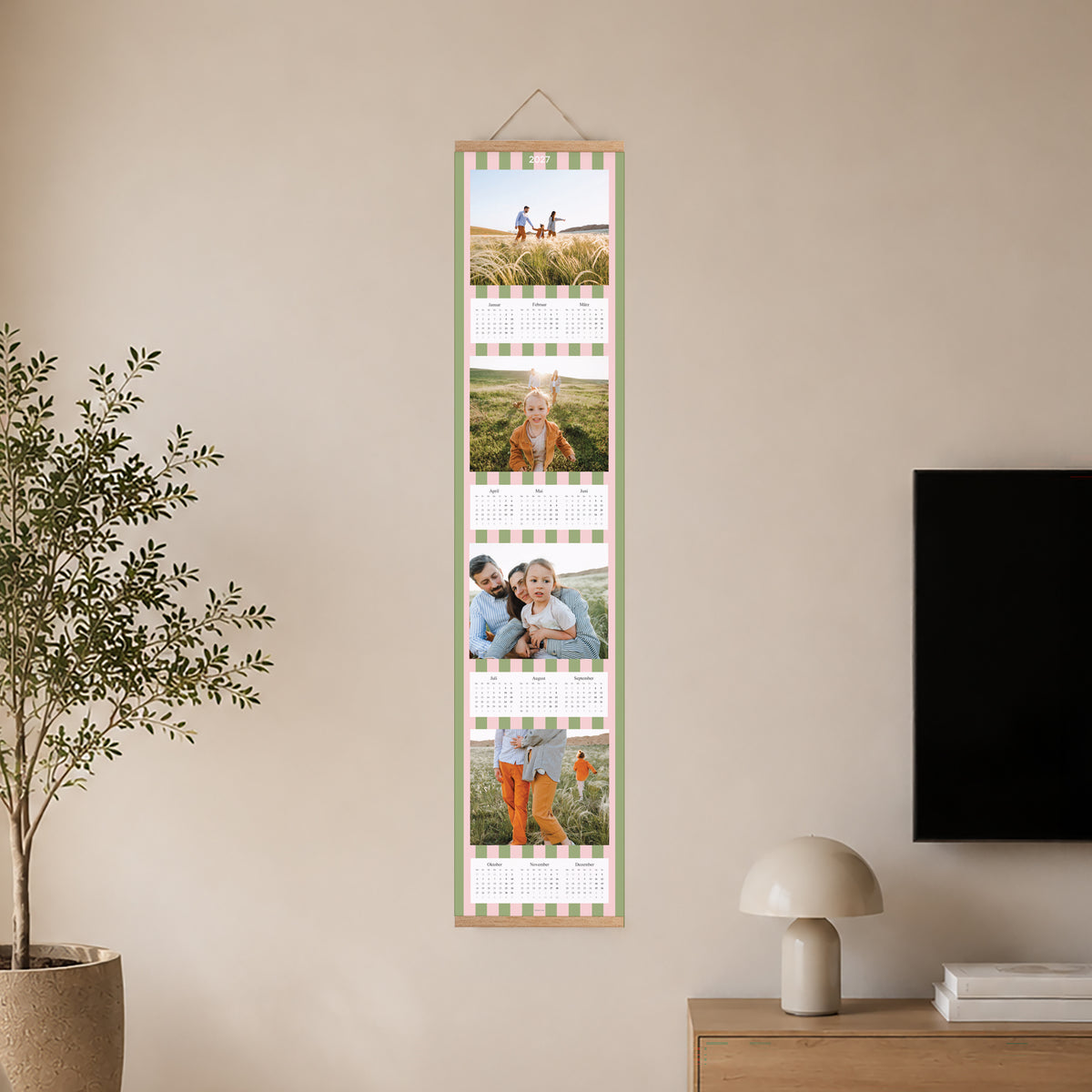 Kalender Weihnachten Papier Saisonale Streifen foto N° 2