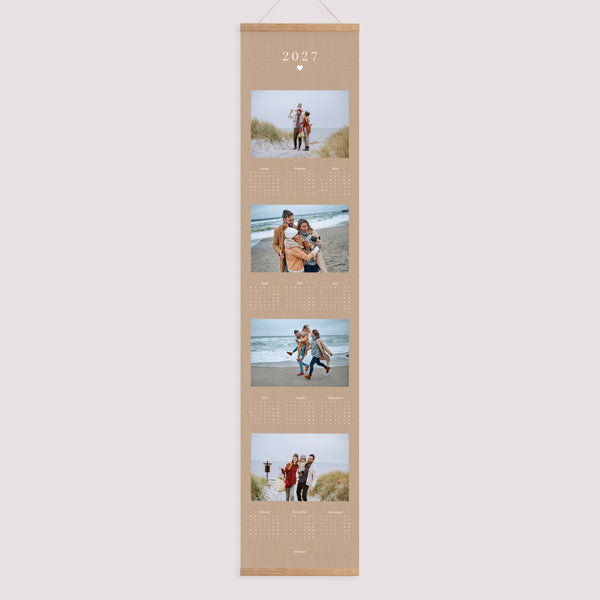 Kalender Weihnachten Papier Instant Naturel foto