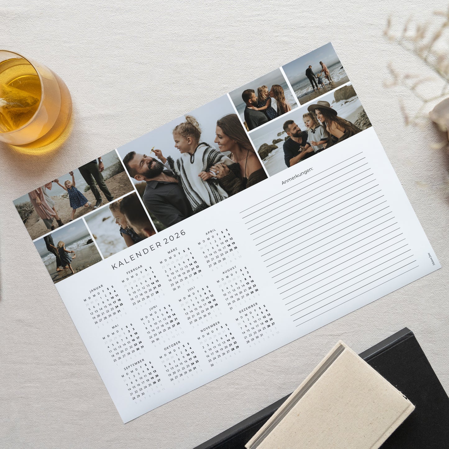 Kalender Weihnachten Einseitiges Landschaftslayou Zu unseren Momenten foto N° 1