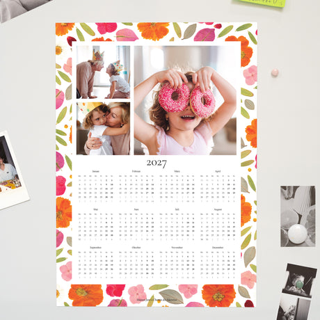 Kalender Weihnachten Magnetischer, einblattkalender hochformat Blühende Momente
