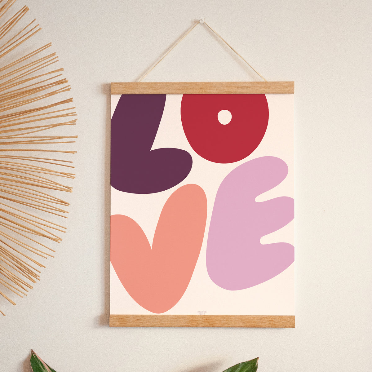 Poster Objekte Porträt Voll von Liebe foto