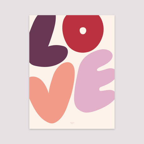 Poster Objekte Porträt Voll von Liebe