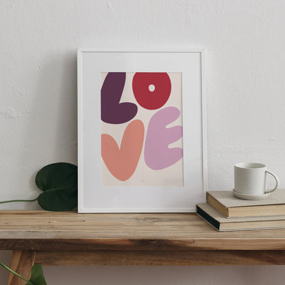 Poster Objekte Porträt Voll von Liebe foto N° 3