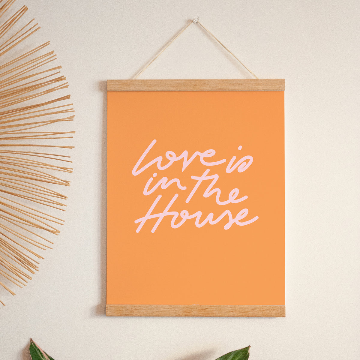 Poster Objekte Porträt Die Liebe ist im Haus. foto