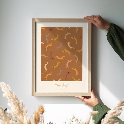 Poster Objekte Porträt Hot-Dog-Tapete foto N° 2