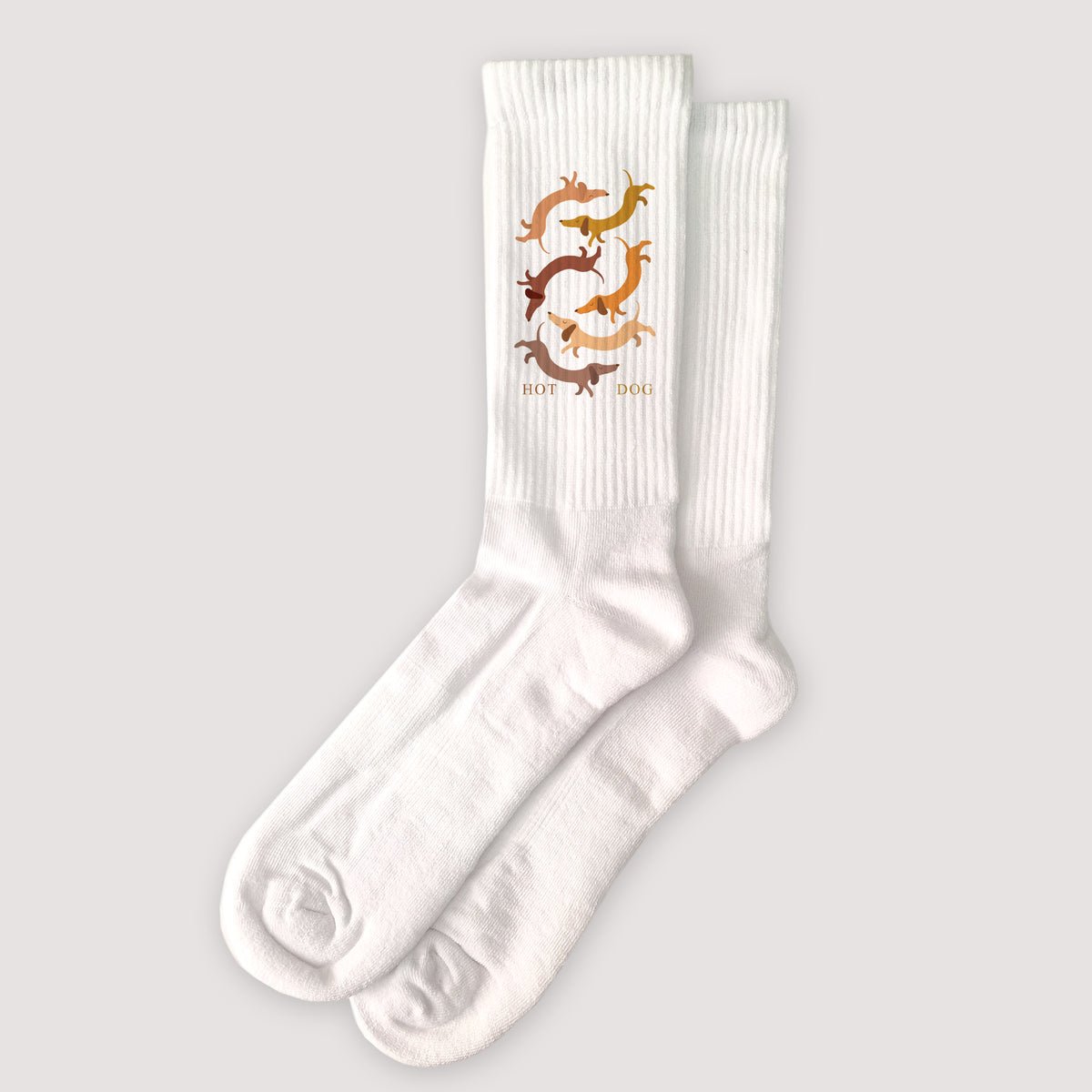 Damensocken Weiße Hot-Dog-Tapete foto N° 1