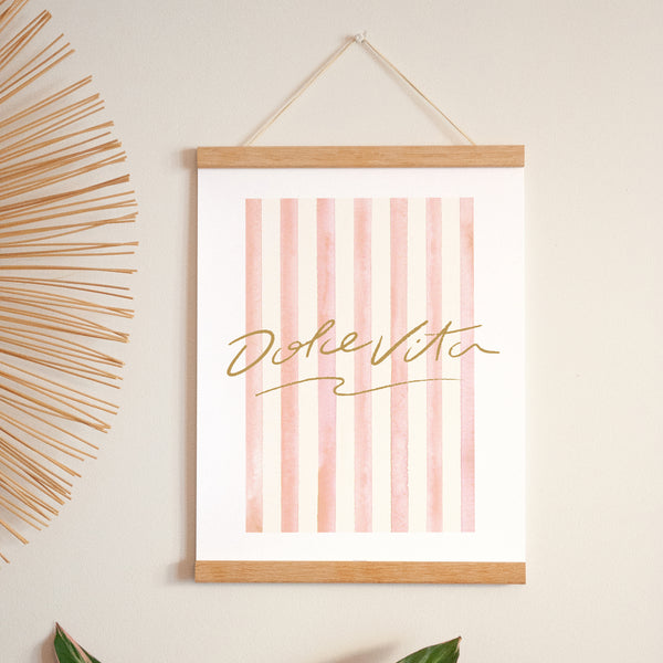 Poster Objekte Porträt Die süße rosa Lebensart foto