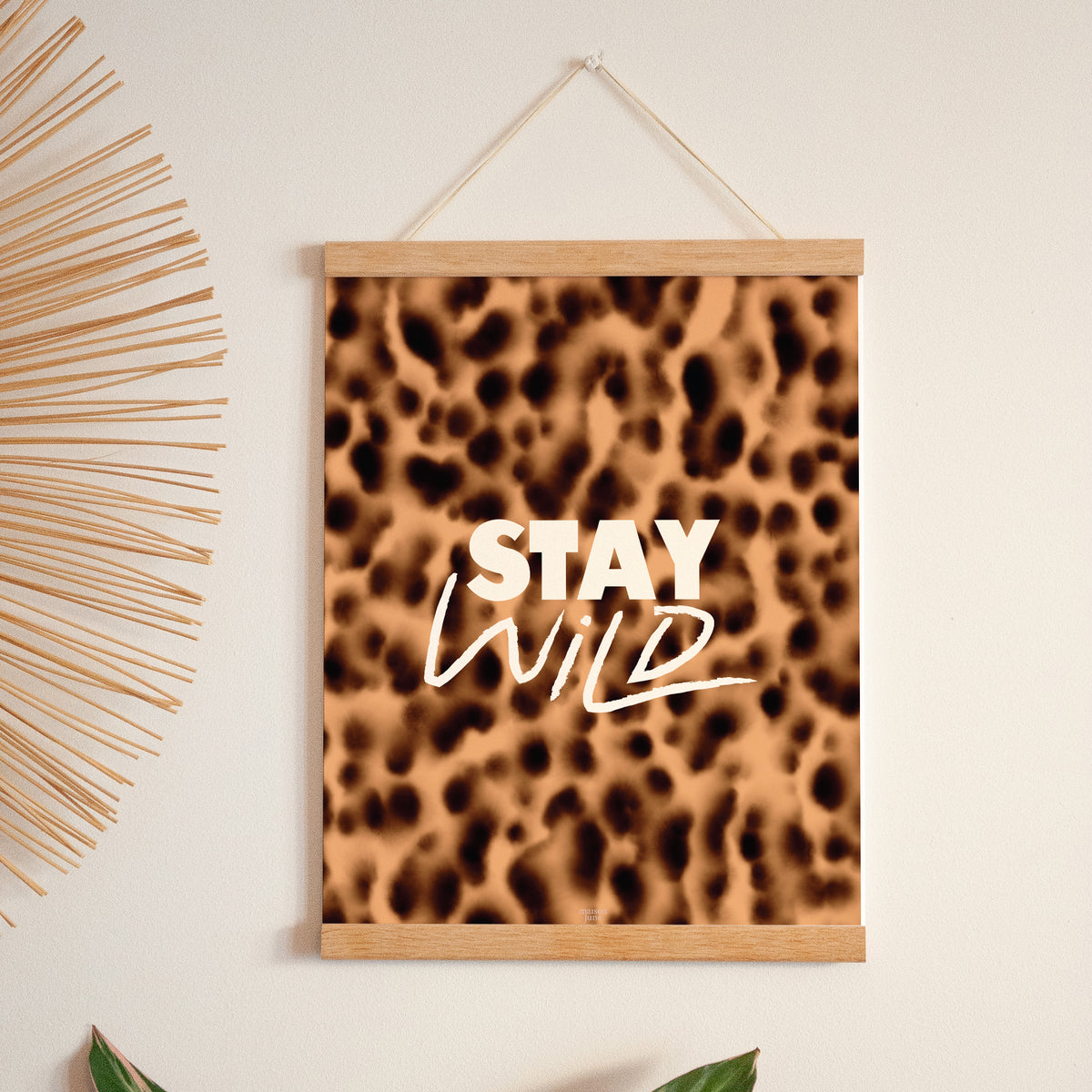 Poster Objekte Porträt Bleib wild foto