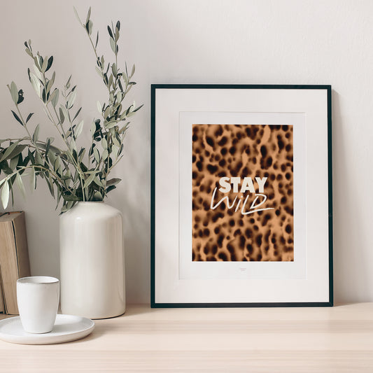 Poster Objekte Porträt Bleib wild foto