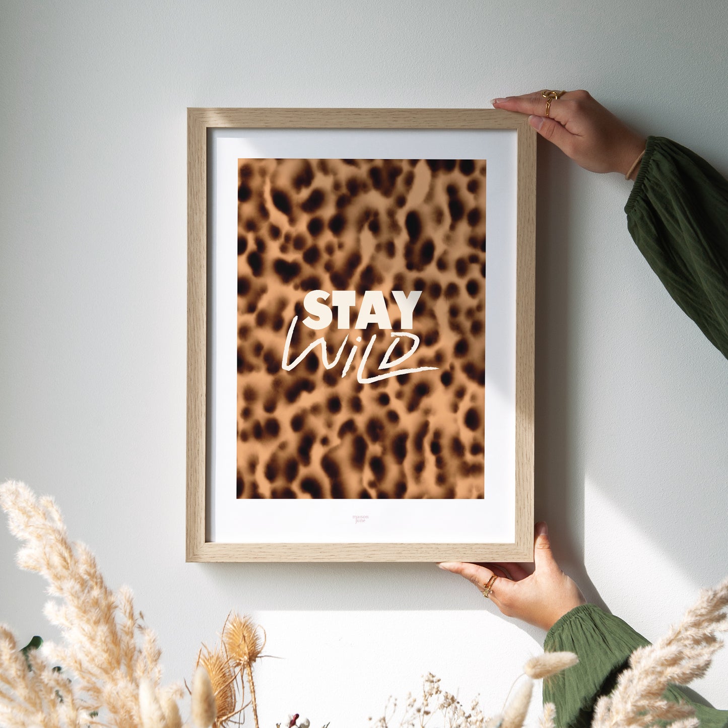 Poster Objekte Porträt Bleib wild foto N° 2