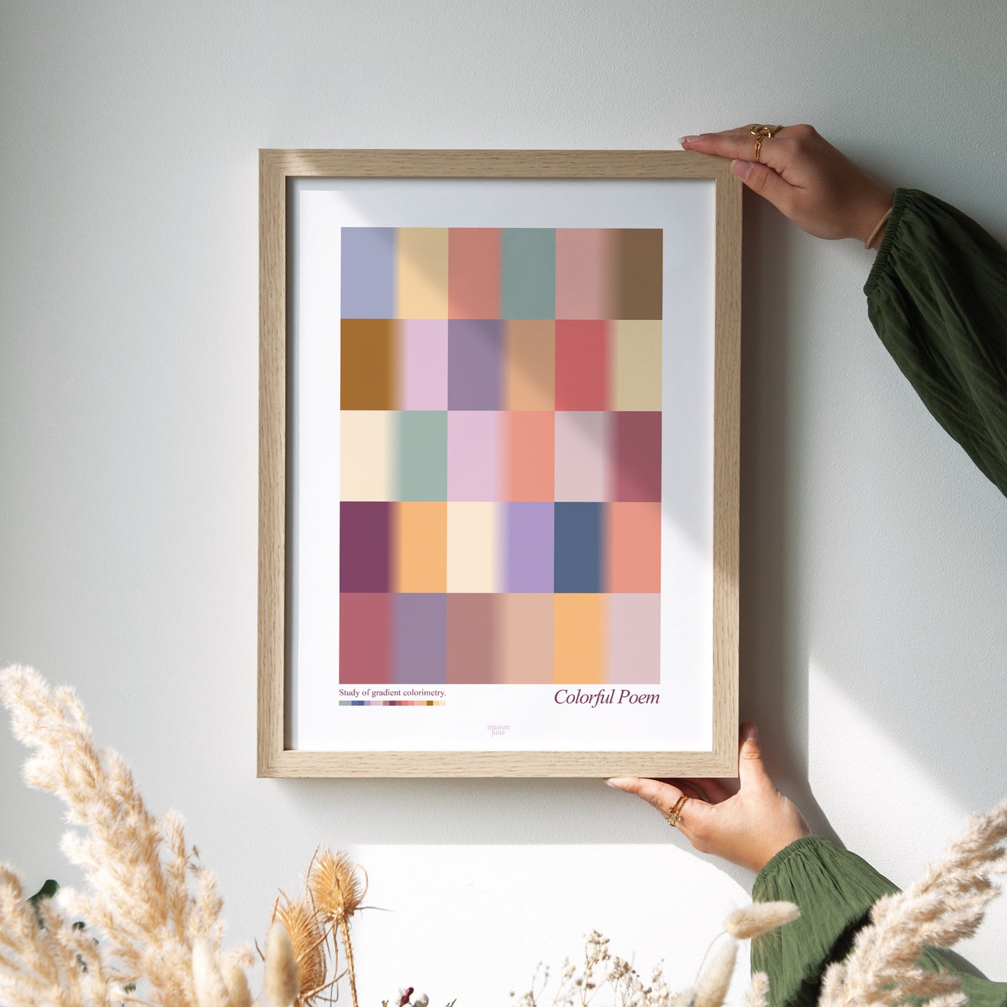 Poster Objekte Porträt Buntes Gedicht foto N° 2