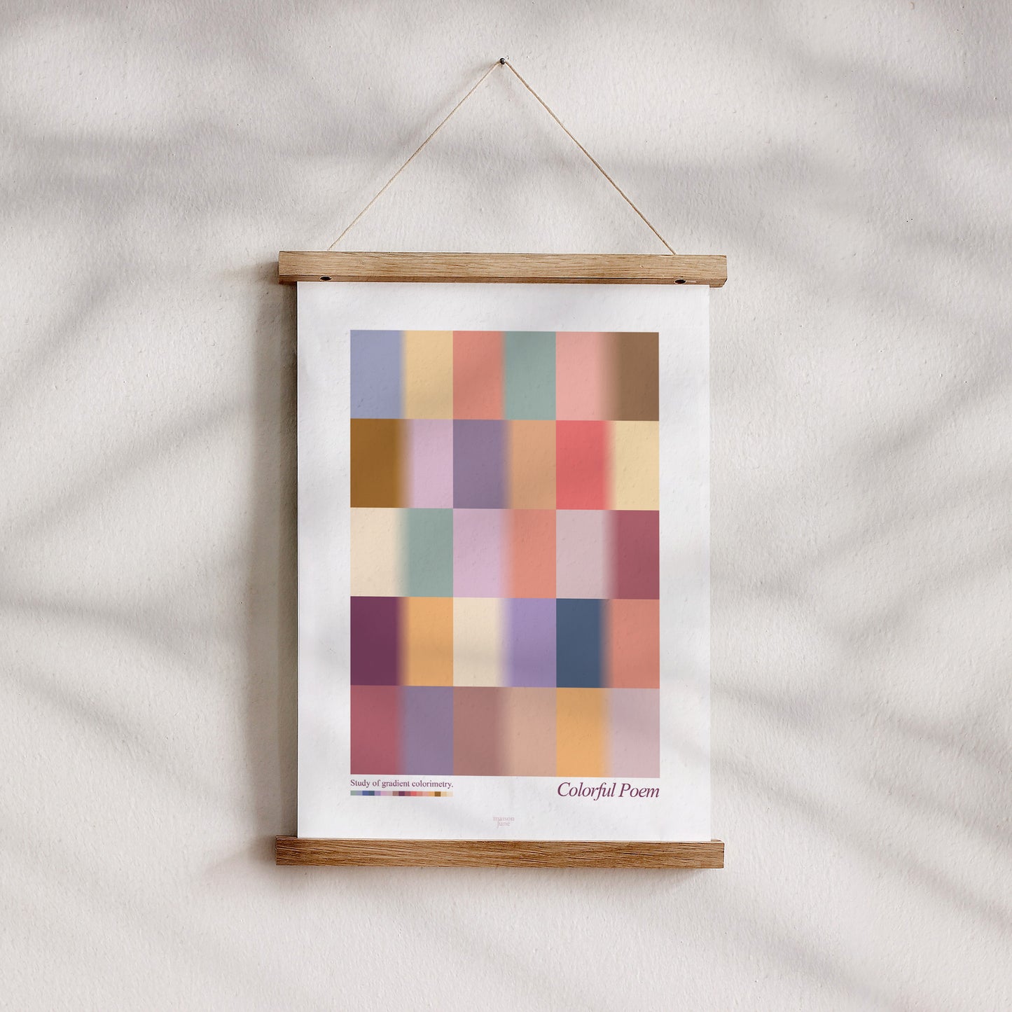 Poster Objekte Porträt Buntes Gedicht foto N° 4