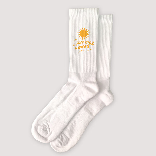 Damensocken Weiße Sommer-Sonnenliebhaber foto