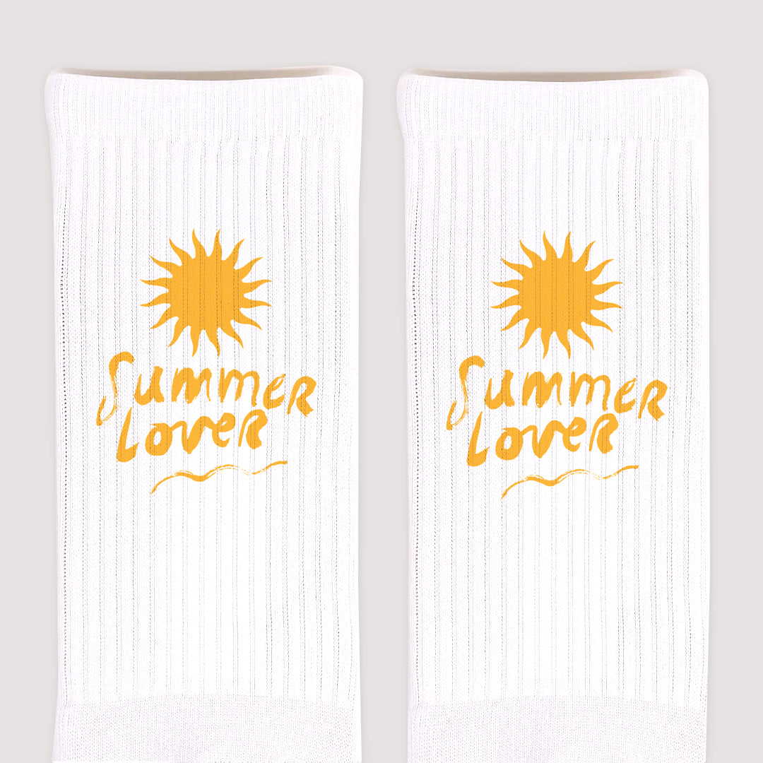 Damensocken Weiße Sommer-Sonnenliebhaber foto N° 3