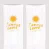 Damensocken Weiße Sommer-Sonnenliebhaber foto N° 3