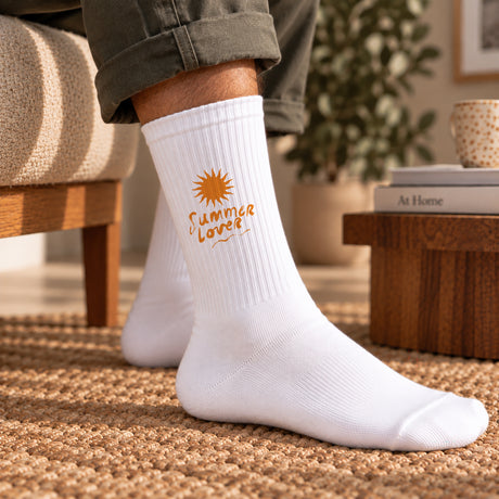 Herrensocken Weiße Sommer-Sonnenliebhaber