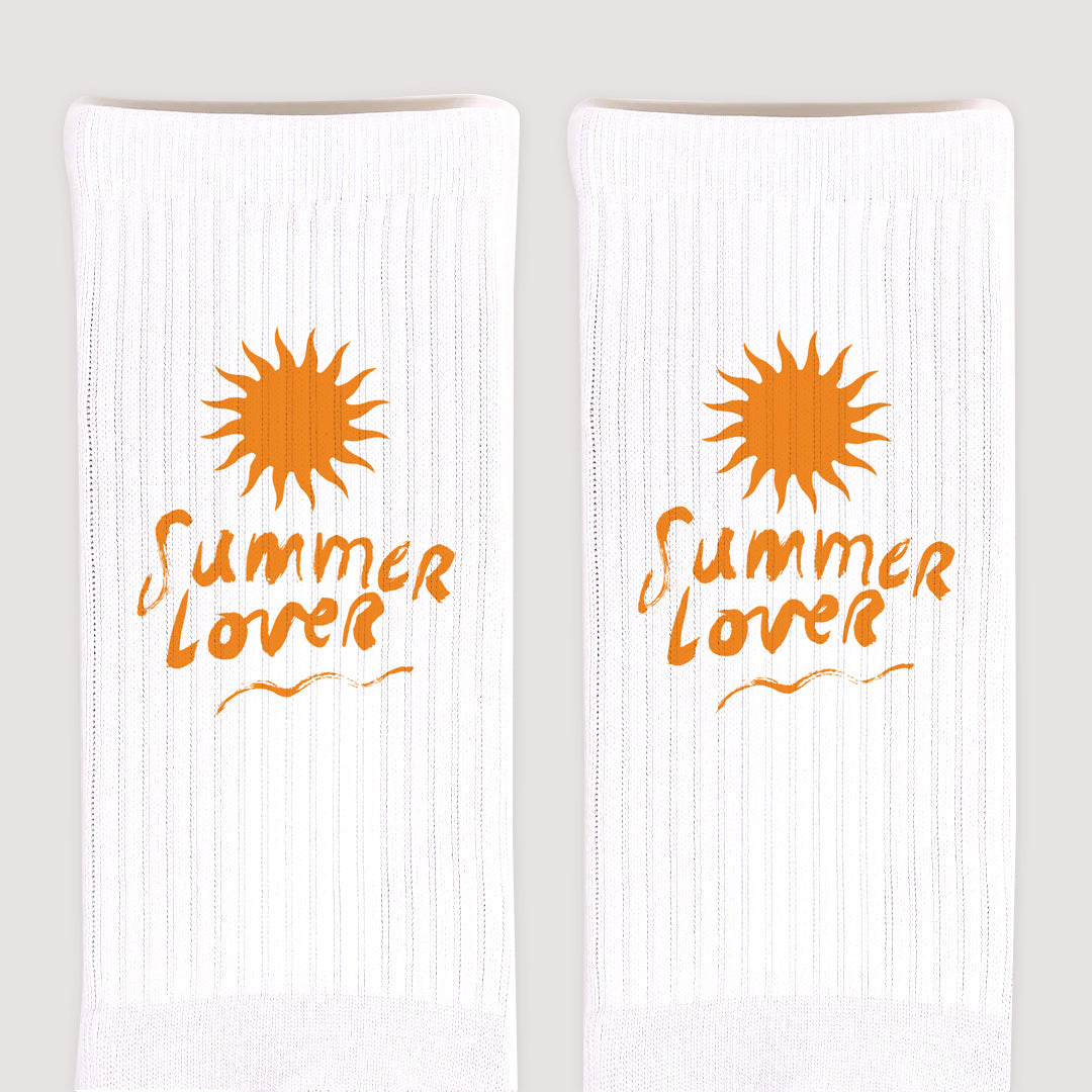 Herrensocken Weiße Sommer-Sonnenliebhaber foto N° 3