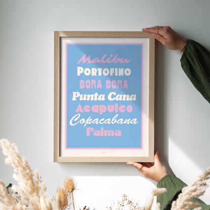 Poster Objekte Porträt Schöne Strände foto N° 2