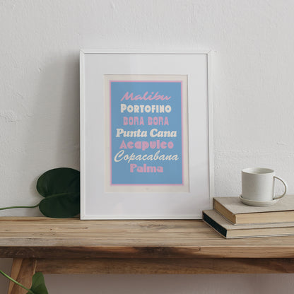 Poster Objekte Porträt Schöne Strände foto N° 3