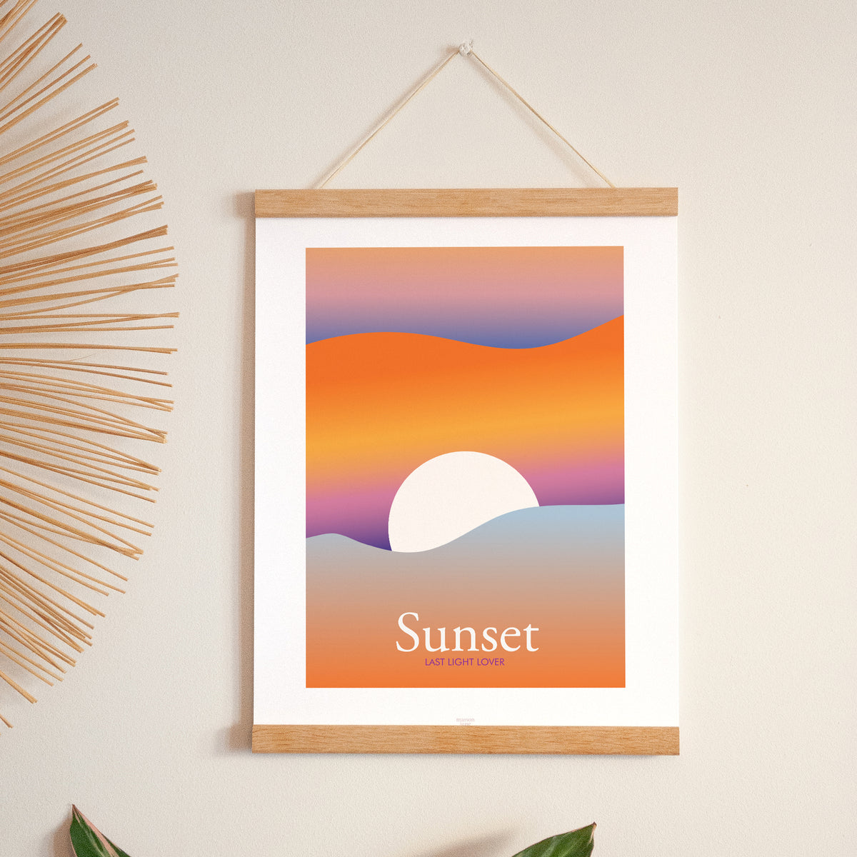 Poster Objekte Porträt Sonnenuntergang foto