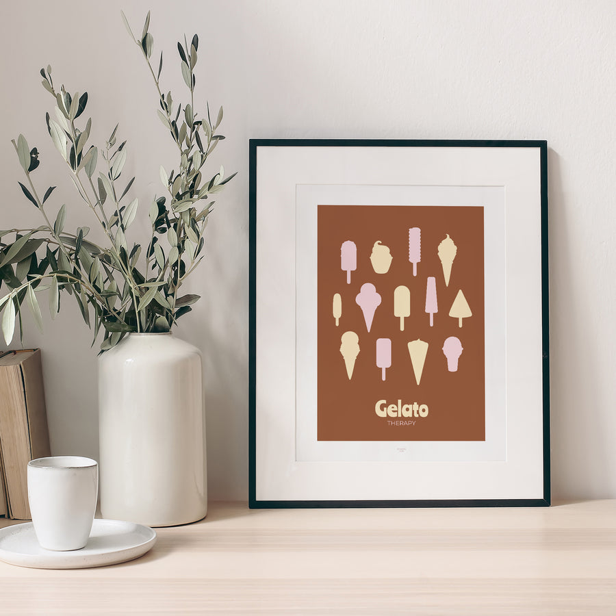 Poster Objekte Porträt Gelato-Therapie foto