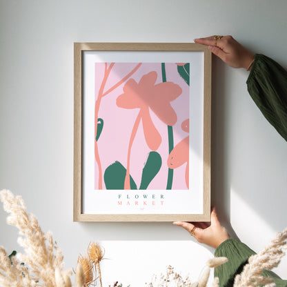 Poster Objekte Porträt Blumenmarkt foto N° 2