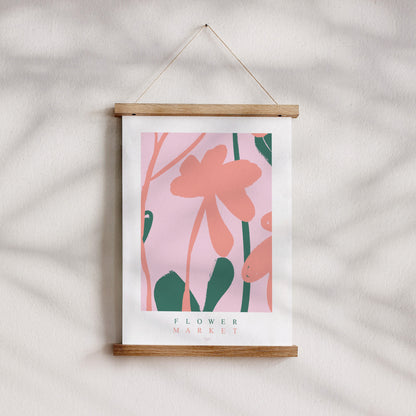 Poster Objekte Porträt Blumenmarkt foto N° 4