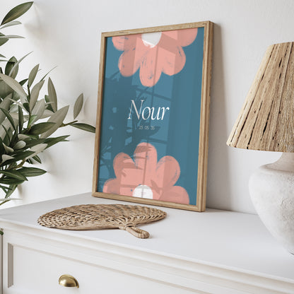 Poster Geburt Porträt Doppele Blüten foto N° 5