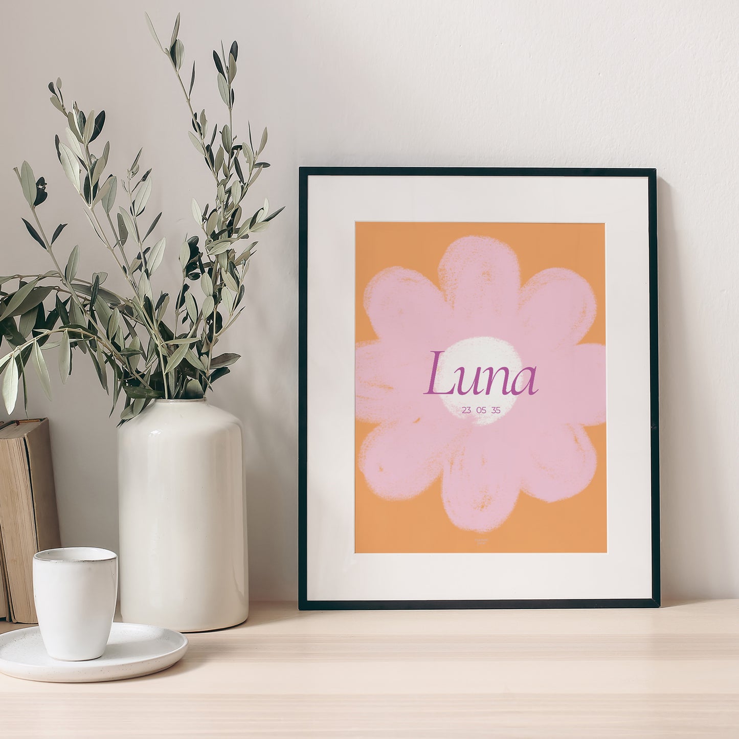 Poster Geburt Porträt Eine riesige Blume foto N° 1