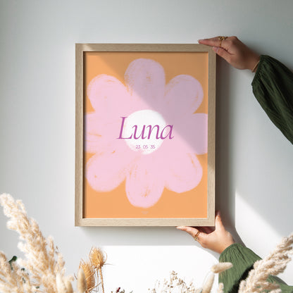 Poster Geburt Porträt Eine riesige Blume foto N° 2