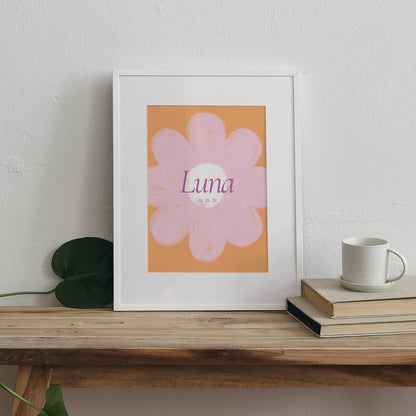 Poster Geburt Porträt Eine riesige Blume foto N° 3